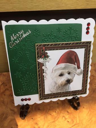 Christmas Scottie Dog by nat chugg