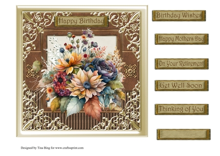 Cu 4 Frames Gold Ornate Corners by tina bing