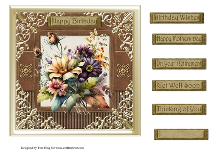 Cu 4 Frames Gold Ornate Corners by tina bing