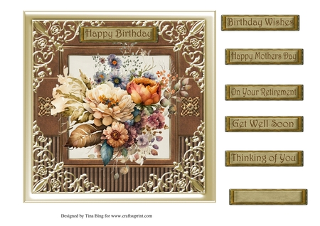 Cu 4 Frames Gold Ornate Corners by tina bing