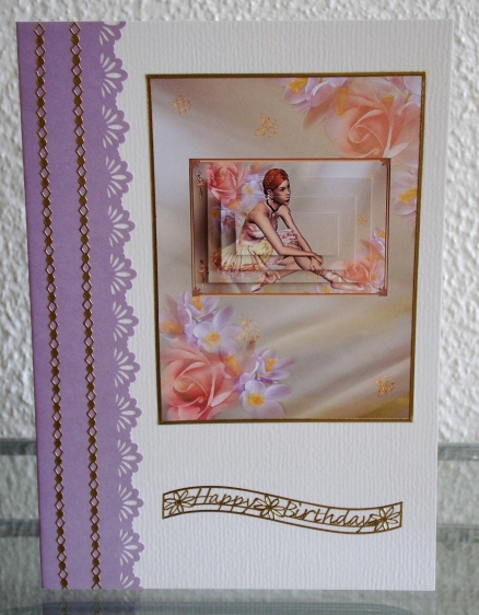 Ballerina and Roses with Pyramage by tina bing
