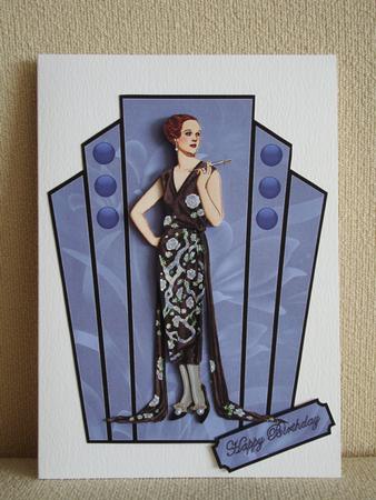 Deco Lady in Black by tina bing