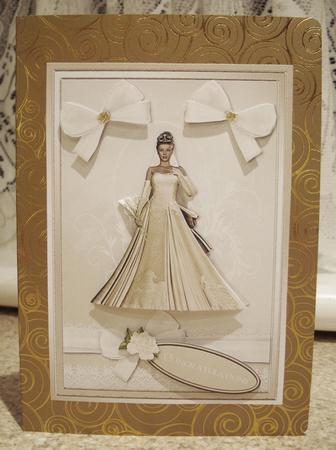 Wedding 2 Quick Card with Decoupage by tina bing