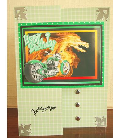 Green Chopper Decoupage by tina bing