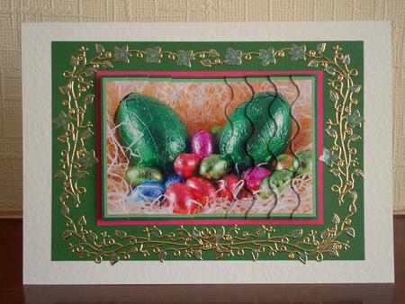Lots of Easter Eggs Wavey Side Stacker by tina bing