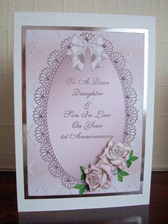 Lilac Roses !st Wedding Anniversary - Daughter & Son in Law by tina bing