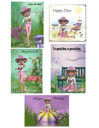 6 Cute Amity Poser Tubes by tina bing