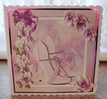Beautiful Lilac Shoes and Magnolias by tina bing