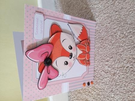 Gorgeous Orange & White Fox 8x8 Mini Kit by Tina Fair
