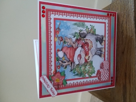 Christmas Reindeer Red by Tina Fair