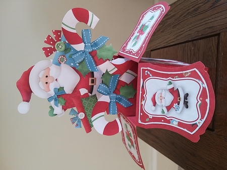 HoHoHo Large Pop Up Box #1 by Tina Fair