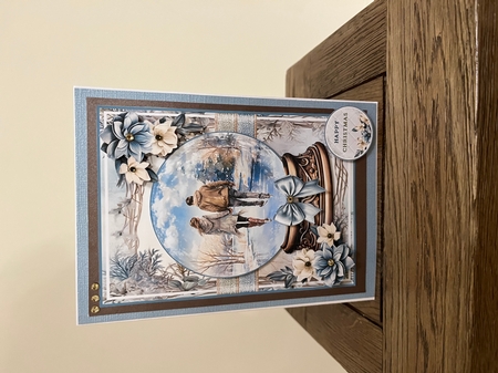 Ice Skaters Snow Globe 03 Mini Page Kit by Tina Fair