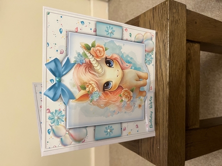 8x8 Mini Kit, Adorable Rainbow Unicorn  by Tina Fair