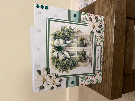 A Christmas Medley - Green #1 8x8 Quick Card Design 6 by Tina Fair