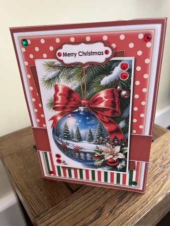 5x7 ~ Set Of 3 Lovely Christmas Greetings 2 by Tina Fair