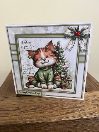 Christmas Cat 1 - Mini Kit 6x6 by Tina Fair