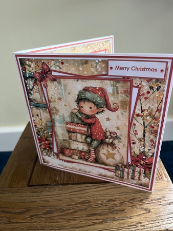 Vintage Christmas Elves Mini Kit 7x7 (5) by Tina Fair
