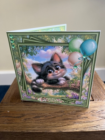 Lazy Cat  - Mini Kit 6x6 by Tina Fair
