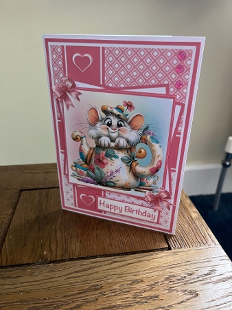 Kitty In A Teapot Mini Kit 5x7 (3) by Tina Fair