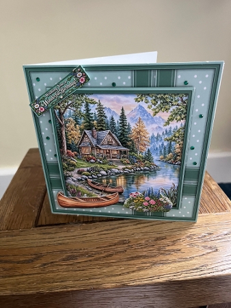 Mountain Hut by the Lake - Mini Kit 6x6 by Tina Fair