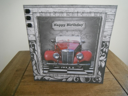 Male card VintageMG by Tina Fair