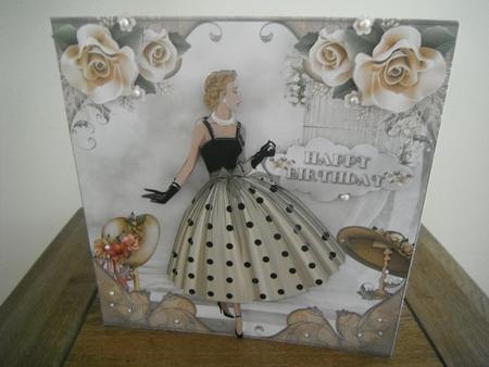 1950's Lady Polka Dots in Coffee and Cream Mini Kit by Tina Fair