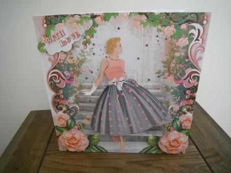 1950's Lady Polka Dots Peaches and Cream Mini Kit by Tina Fair