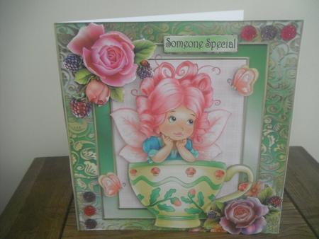 Fairy in a Tea Cup 8x8 Mini Kit by Tina Fair