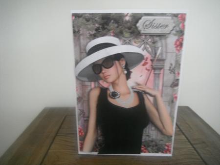 1950's Elegance Card Front by Tina Fair