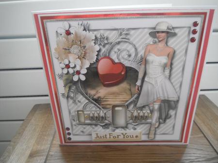 Stepping Out Card Topper 2 by Tina Fair