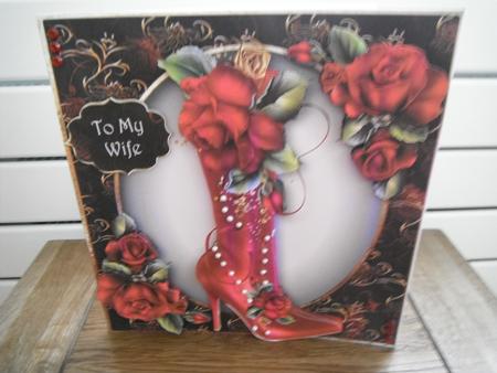 Fabulous Boot & Red Roses by Tina Fair