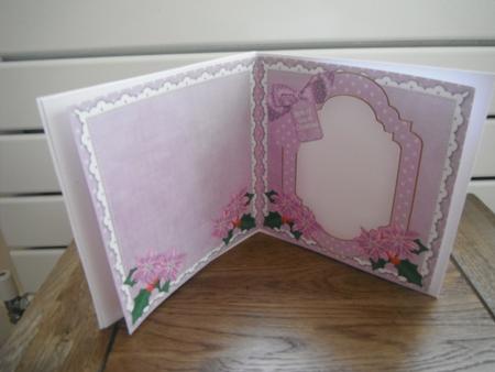 Lilac Snowscene Both of You to Fit 6in Folded Insert by Tina Fair
