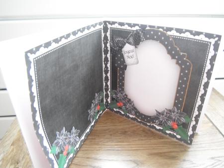 Winter Walk Joyeux Noel to Fit 6in Folded Insert by Tina Fair