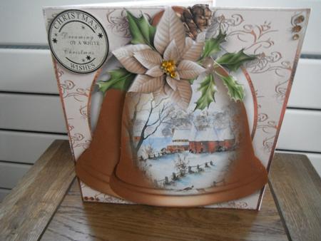 Christmas Bells - Snowy Oasthouses by Tina Fair