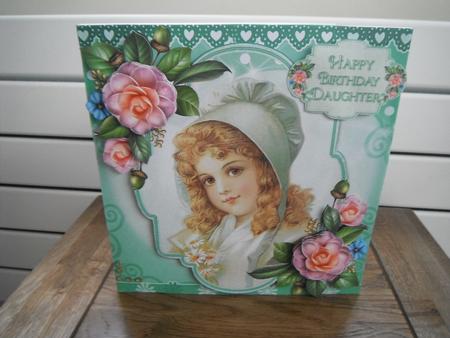 Victorian Girl and Flowers Mini Kit by Tina Fair