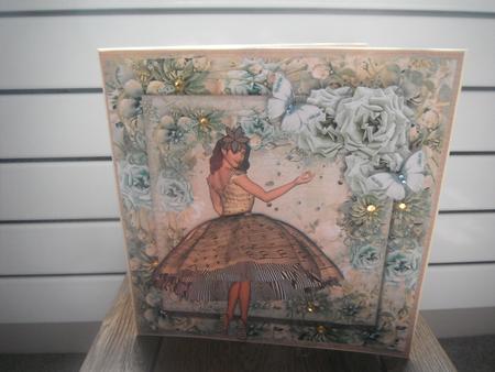 The Music Dress Card Front Kit by Tina Fair