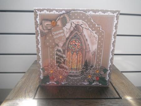 Church Window Christmas Greetings 6in Christmas Step by Step by Tina Fair