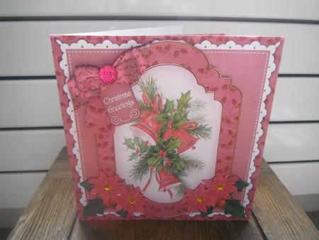 Cerise Bells Christmas Greetings 6in Christmas Step by Step by Tina Fair