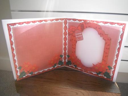 Tug of Love Christmas Greetings to Fit 6in Folded Insert by Tina Fair