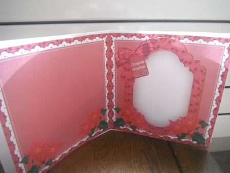 Cerise Bells Christmas Greetings to Fit 6in Folded Insert by Tina Fair