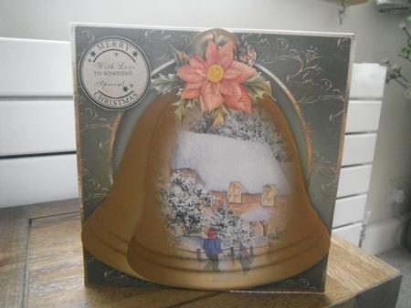 Christmas Bells - Snowy Cottage by Tina Fair