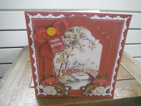 The Bridge Happy Birthday 6in Floral Step by Step by Tina Fair