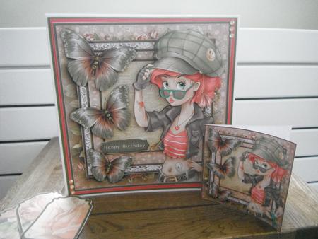 Cardtopper the Rebel 557 by Tina Fair