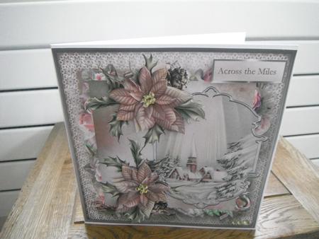 Silent Night 7x7 Card with Decoupage by Tina Fair