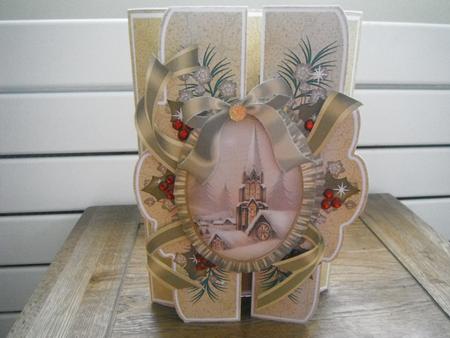 Snow Steeple A5 Tri-fold Fancy Card Mini Kit by Tina Fair