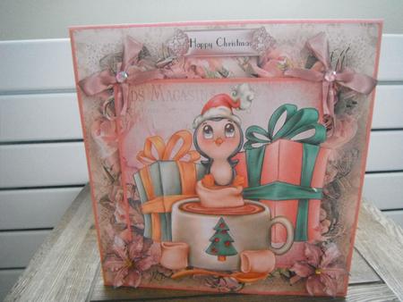 Penguin Float Card Front Kit by Tina Fair