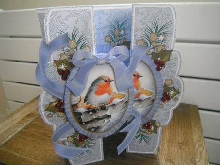 Blue Robin A5 Tri-fold Fancy Card Mini Kit by Tina Fair