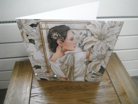 Art Deco Pandore (cream) 8x8 Mini Kit by Tina Fair