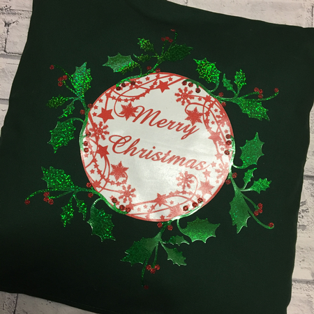 Christmas Snowflake Wreaths  14 coloured JPEGS great for acetate and cards by Tina Fallon