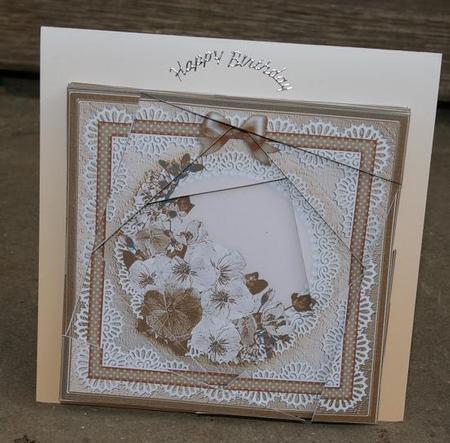 Spring Flowers Quick Card with Twisted Spiral Side Stacker by Tineke Juggins